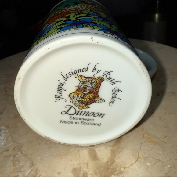 6 Dunoon Of Scotland Mugs Cheetahs~Kenya By Ruth Boden African Animal Stoneware* - Picture 9 of 16